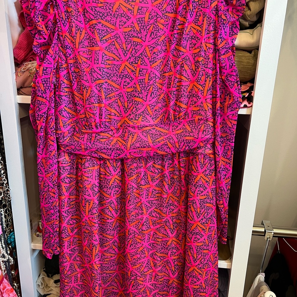 Lilly Pulitzer Passion Fruit Pink Romper